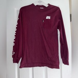 Ripndip - Maroon Long Sleeve Tee Casual Top